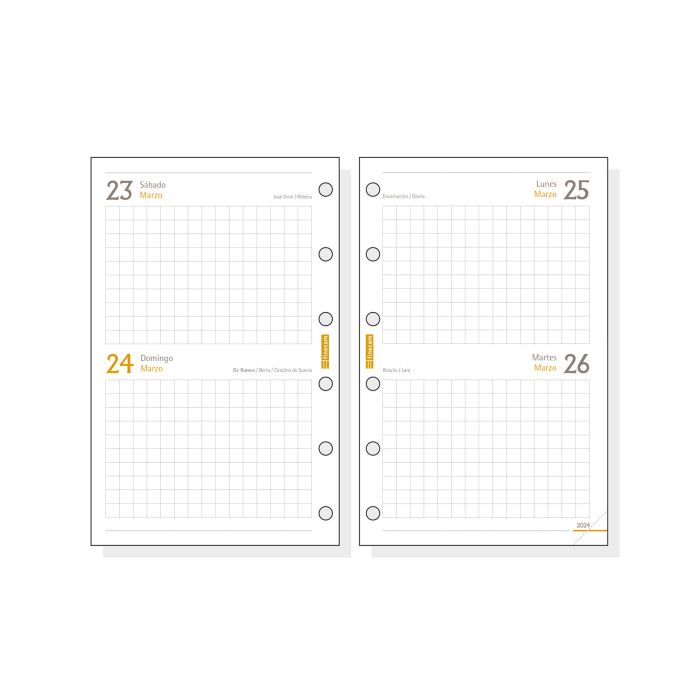 Finocam recambio agenda anual classic 2dp 73x114mm c297 2024 1