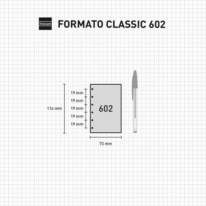Finocam recambio agenda anual classic 2dp 73x114mm c297 2024 2