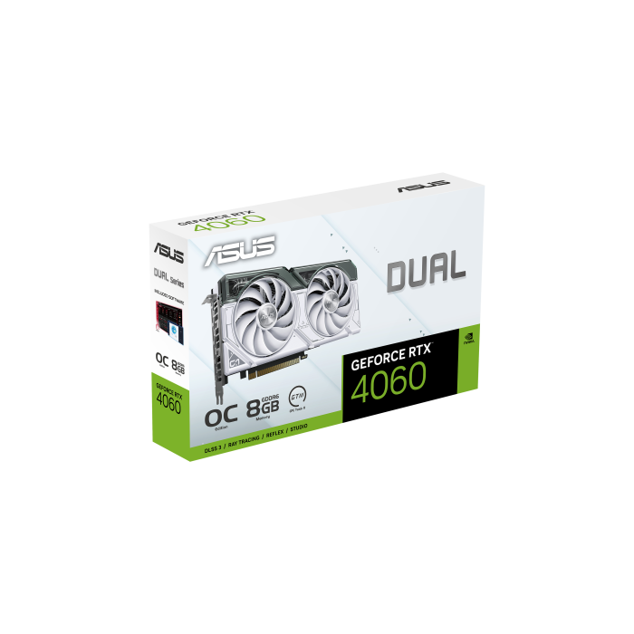 ASUS Dual -RTX4060-O8G-WHITE NVIDIA GeForce RTX­ 4060 8 GB GDDR6 10