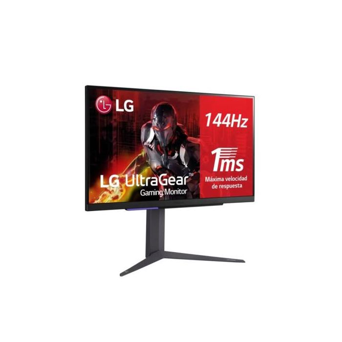 Monitor Gaming LG UltraGear 27GR93U-B 27"/ 4K/ 1ms/ 144Hz/ IPS/ Regulable en altura/ Negro