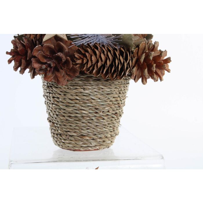 DKD Home Decor Centro de Mesa Decorativo Navidad Alpina, Marrón con Piñas y Hojas, 18x18x18 cm. Set de 2 Unidades para Decoración del Hogar 2 DKD Home Decor Centro de Mesa Decorativo Navidad Alpina, Marrón con Piñas y Hojas, 18x18x18 cm. Set de 2 Unidades para Decoración del Hogar 2