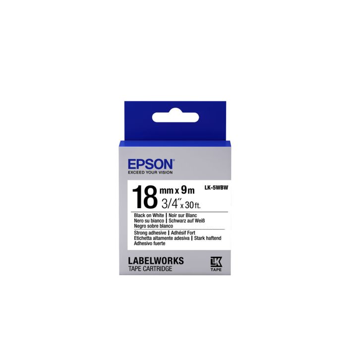 Etiquetas para Impresora Epson C53S655012 Negro Blanco/Negro Negro/Blanco