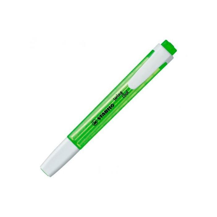 Stabilo swing cool marcador fluorescente verde -10u-
