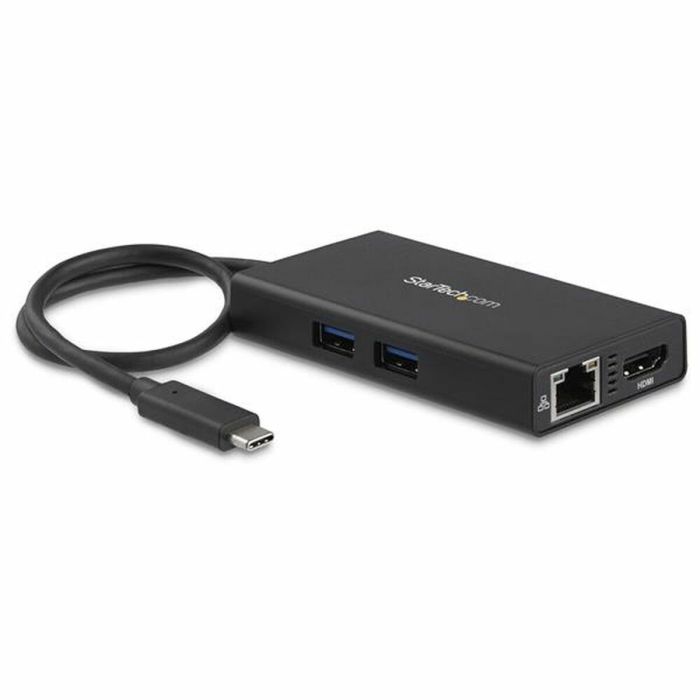Hub USB Startech DKT30CHPD Negro 60 W