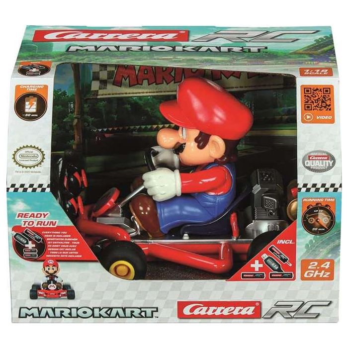 Coche Radio Control Carrera Mario Kart 1:18 2,4 GHz 3