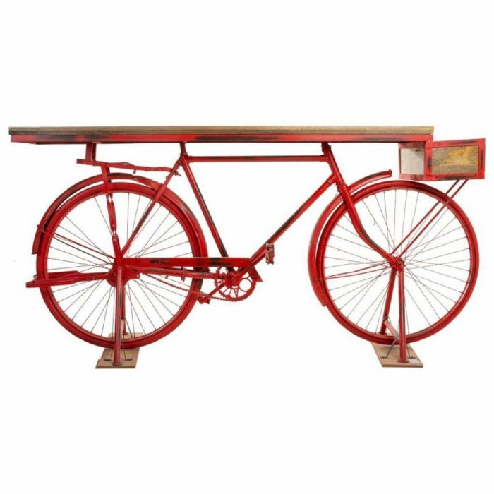 Recibidor Alexandra House Living Bike Marrón Rojo Hierro Madera de mango 50 x 90 x 198 cm 4