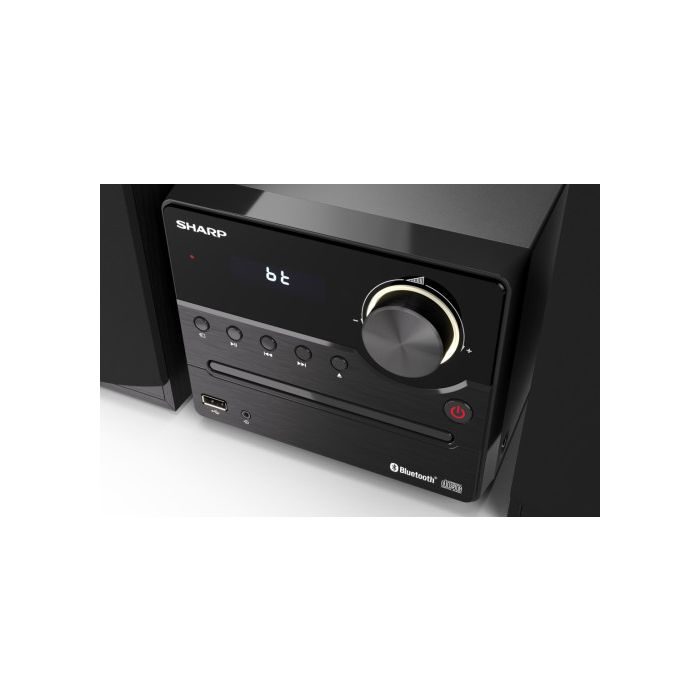 Sharp XL-B512(BK) sistema de audio para el hogar Microcadena de música para uso doméstico 45 W Negro 3