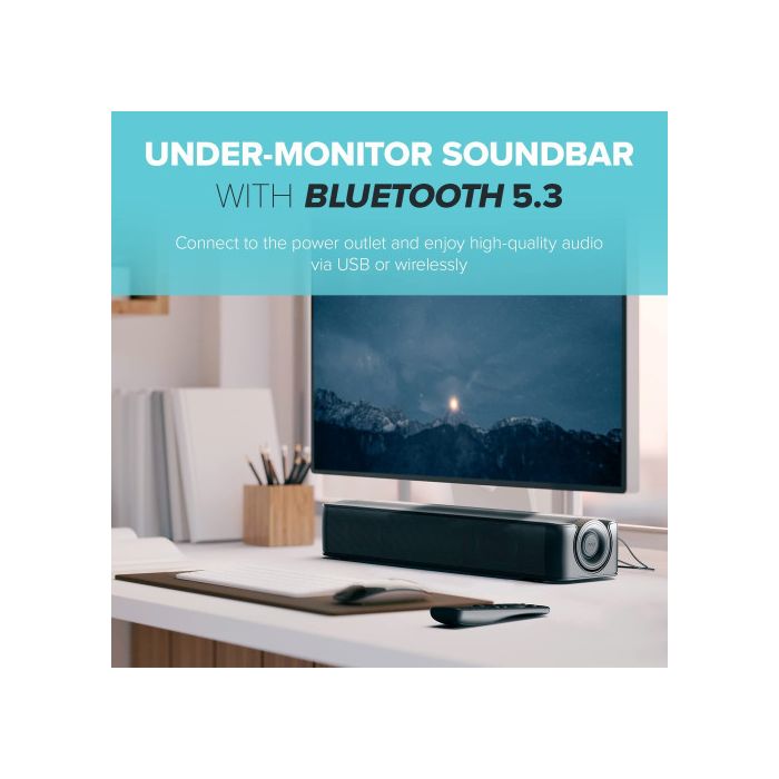 Creative Sys,Spkr Stage Se Bluetooth Multimedia Under Monitor Soundbar 3