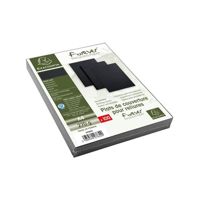 Exacompta cubiertas de dossiers forever nero 270 gr a4 -100u- Exacompta cubiertas de dossiers forever nero 270 gr a4 -100u-