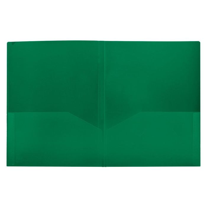 Carpeta Liderpapel Dossier Dos Bolsas Canguro 45683 Polipropileno Din A4 Verde 2