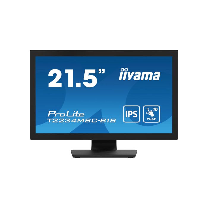 IIYAMA T2234MSC-B1S Monitor táctil 21.5" (54.6cm) Full HD IPS M-Touch con HDMI y DisplayPort