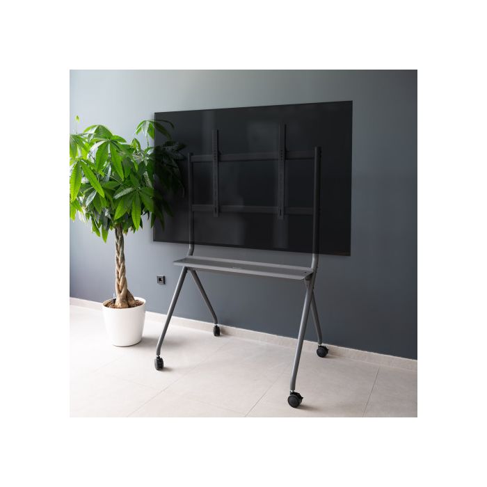 TooQ iSTAND Soporte de Suelo con Ruedas para Pantallas 50"- 86", Gris 4