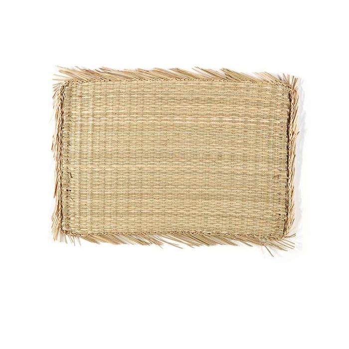 Andrea House Mantel individual de fibra natural de alga marina con flecos, 47 x 32 cm 0 Andrea House Mantel individual de fibra natural de alga marina con flecos, 47 x 32 cm 0