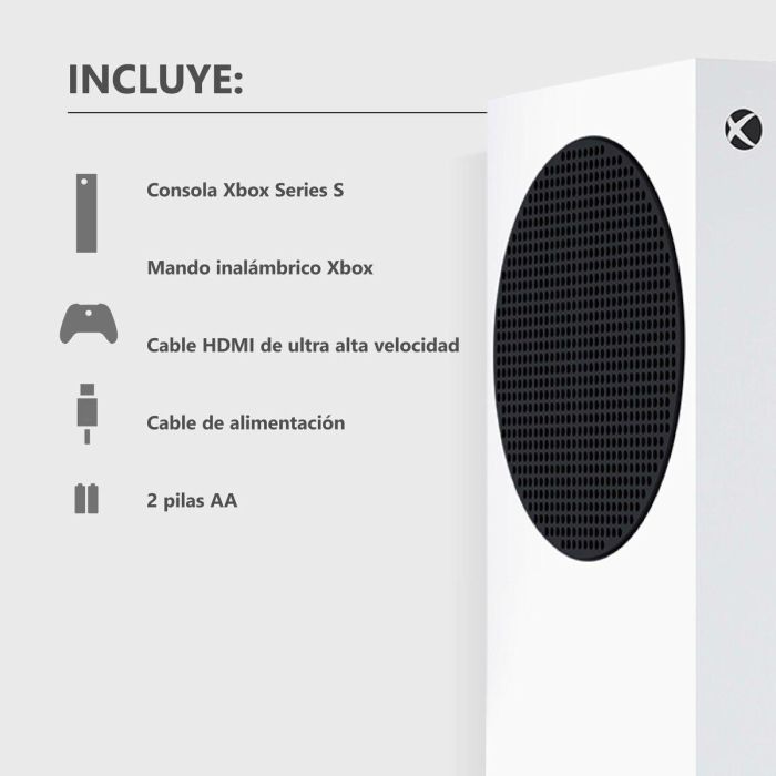 Microsoft XBO1735799441061 Consola Xbox Series S SSD 512 GB 100% Digital 4K Compatible 7