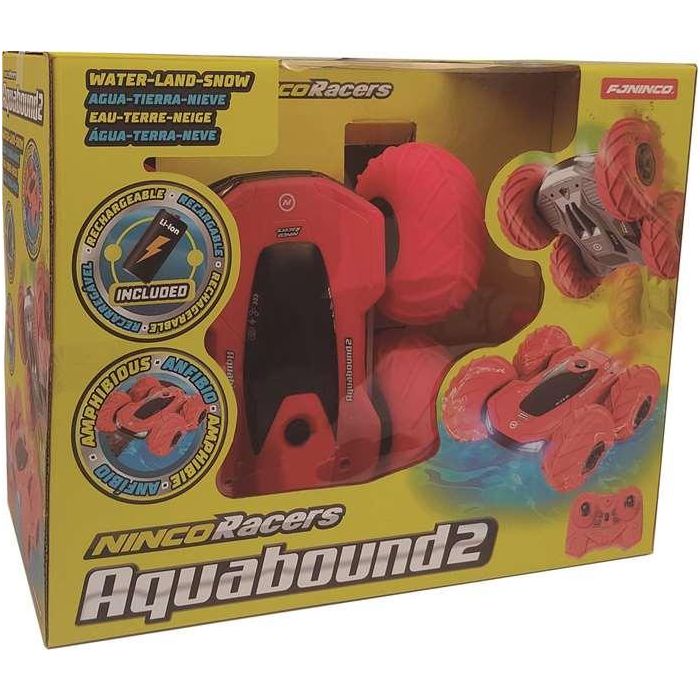 Ninco Coche Radio Control Aquabound 2 Reversible y Anfibio con Volteretas 360º y Luces LED, 24x24x12 cm 8