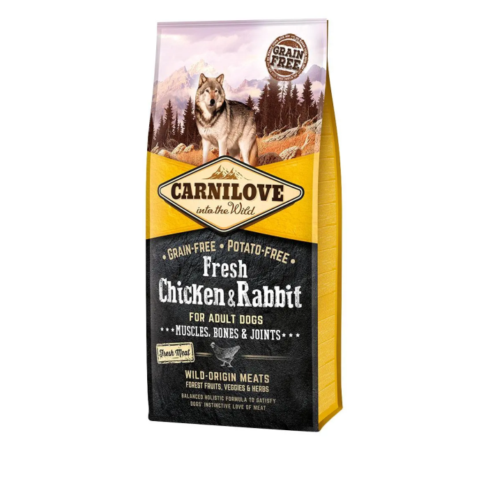 Carnilove Alimento para Perros Adultos Fresh Pollo Conejo Joints 12 kg