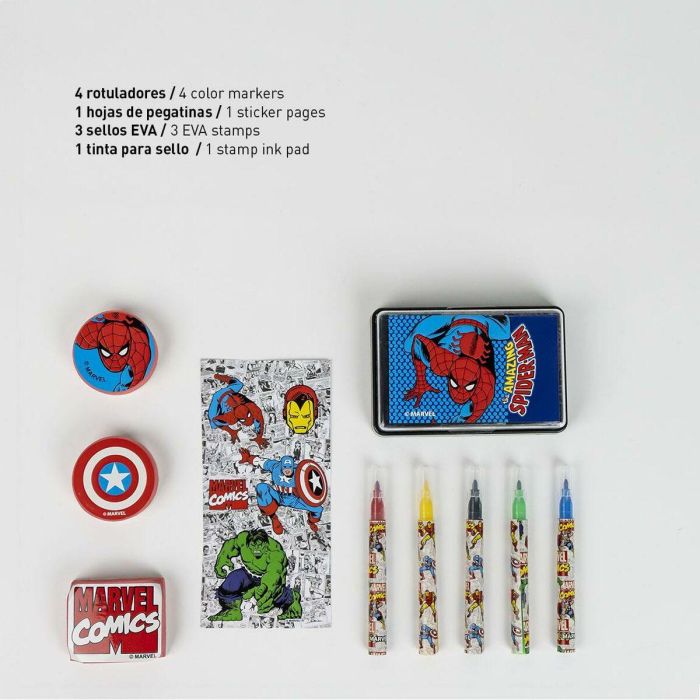 Set papelería coloreable maletín marvel 23.0 x 20.0 x 4.0 cm 3 Set papelería coloreable maletín marvel 23.0 x 20.0 x 4.0 cm 3