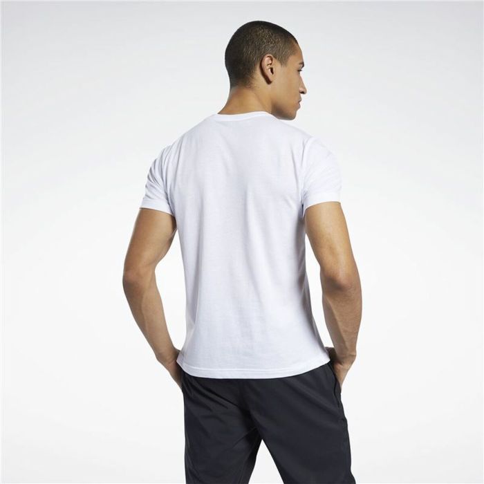 Camiseta de Manga Corta Hombre Reebok Graphic Series Linear Logo Blanco 2XL 4 Camiseta de Manga Corta Hombre Reebok Graphic Series Linear Logo Blanco 2XL 4