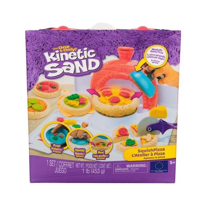 Juego arena moldeable kinetic sand squish pizza. 27,94x25,4x5,08 cm. 1 Juego arena moldeable kinetic sand squish pizza. 27,94x25,4x5,08 cm. 1