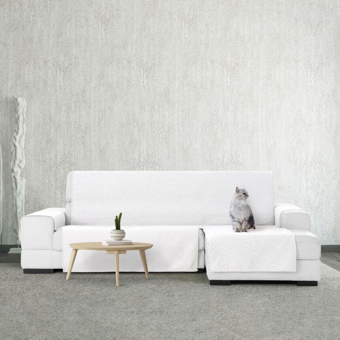 Funda para chaise longue de brazo corto derecho Eysa SILVER Blanco 100 x 110 x 290 cm 4