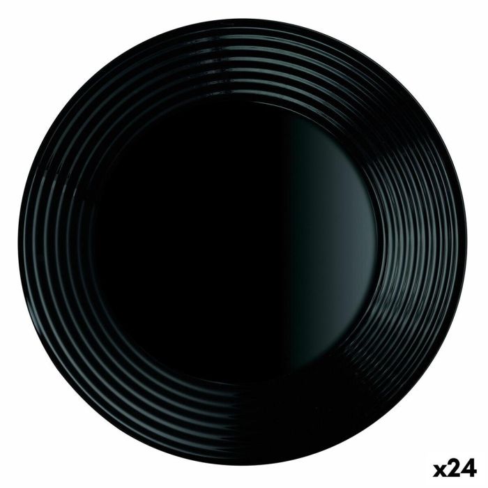 Plato Hondo Luminarc Harena Negro Vidrio (Ø 23,5 cm) (24 Unidades) 0 Plato Hondo Luminarc Harena Negro Vidrio (Ø 23,5 cm) (24 Unidades) 0