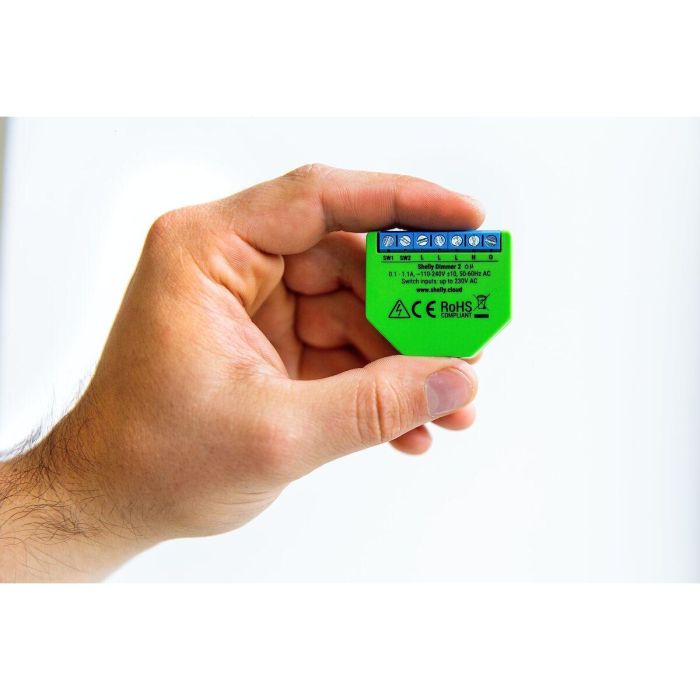 Shelly Dimmer 2 Regulador de intensidad LED WiFi con función de medición Unterputz 200W/220W AC 100/230V IEEE 802.11b/g/n 20 Shelly Dimmer 2 Regulador de intensidad LED WiFi con función de medición Unterputz 200W/220W AC 100/230V IEEE 802.11b/g/n 20