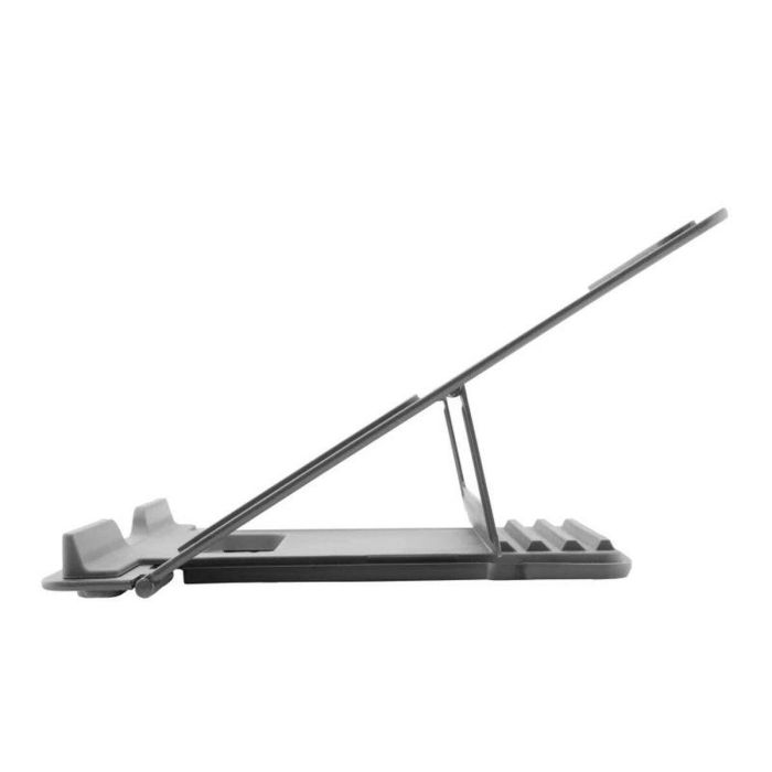 Coolbox Soporte Atril Portátil Hasta 17 Pulgadas, Aleación de Aluminio, Gris Espacial, 4 Posiciones Ajustables 1