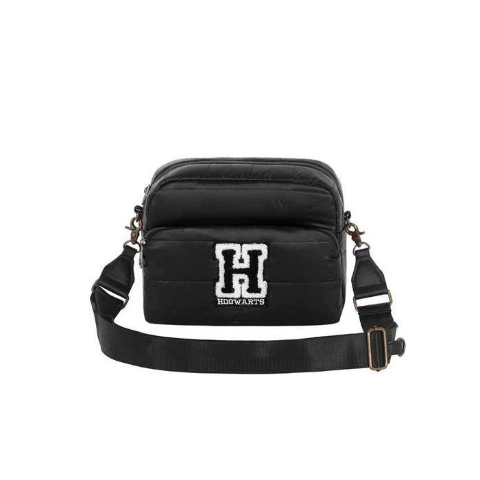 Harry Potter Bolso Bandolera IBiscuit Padding H Negro Acolchado para Mujer 0 Harry Potter Bolso Bandolera IBiscuit Padding H Negro Acolchado para Mujer 0