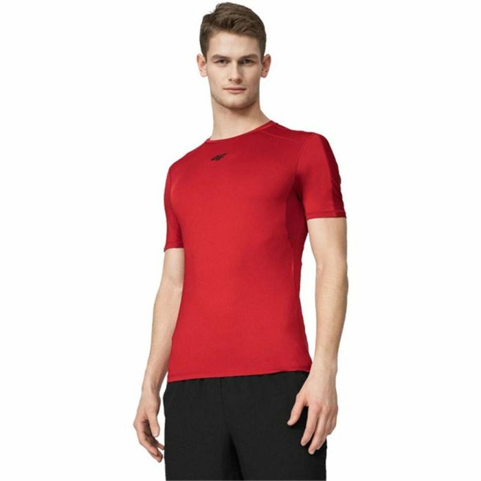 Camiseta de Manga Corta Hombre 4F Quick-Drying Rojo 4