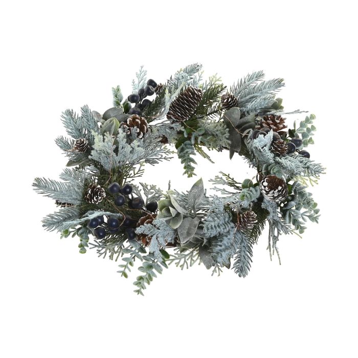Corona Navidad Alpina DKD Home Decor Verde Lila 15 x 50 x 50 cm (2 Unidades) 3 Corona Navidad Alpina DKD Home Decor Verde Lila 15 x 50 x 50 cm (2 Unidades) 3