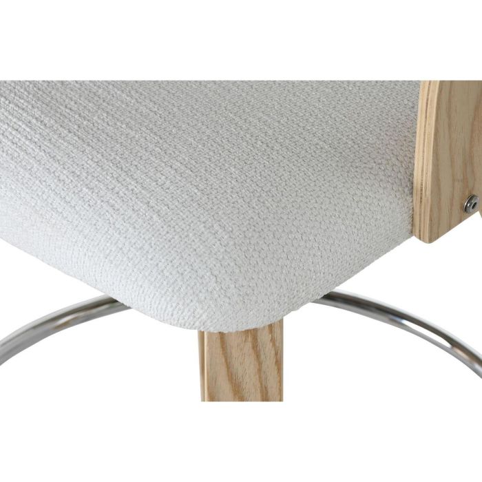 Taburete Scandi DKD Home Decor Blanco 50.5 x 88 x 53.5 cm 2