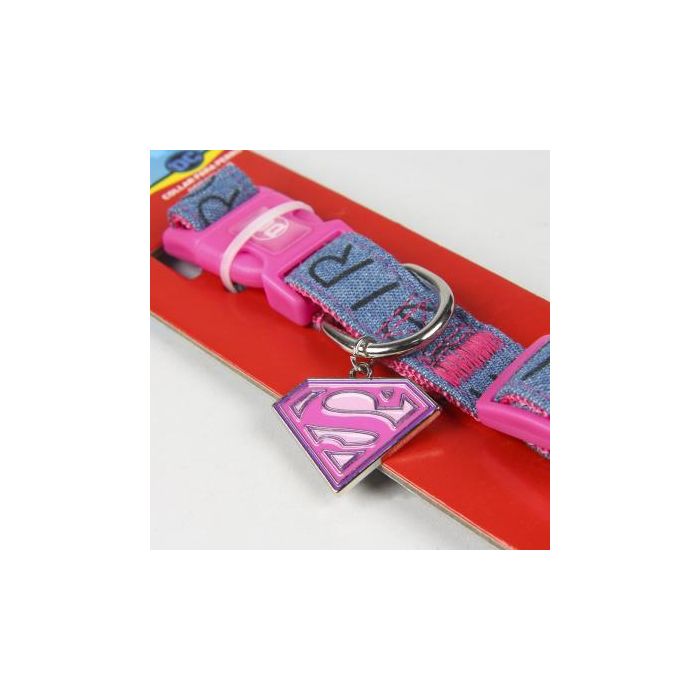 Collar para Perro Superman Rosa M/L 3
