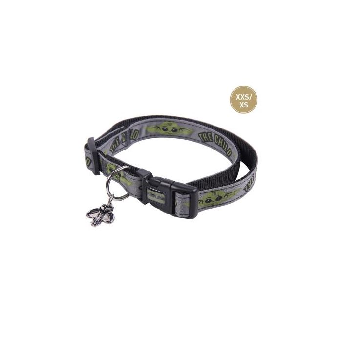 Collar para Perro The Mandalorian XXS/XS Gris Collar para Perro The Mandalorian XXS/XS Gris