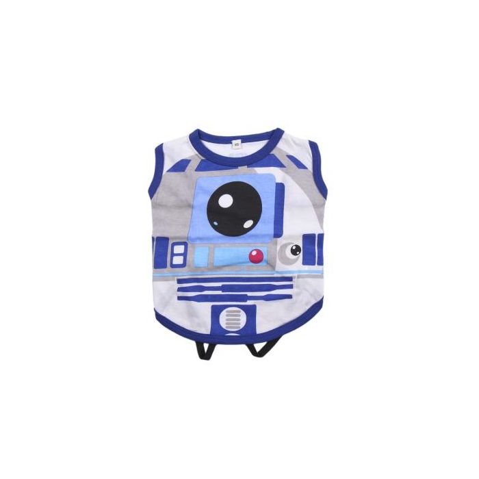 Camiseta Para Perro Single Jersey Star Wars R2-D2 Azul M 1