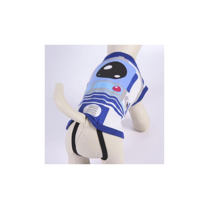 Camiseta Para Perro Single Jersey Star Wars R2-D2 Azul M 3