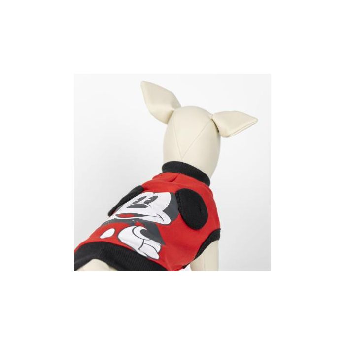 Sudadera Para Perro Aplicaciones Cotton Brushed Mickey Rojo XS 4