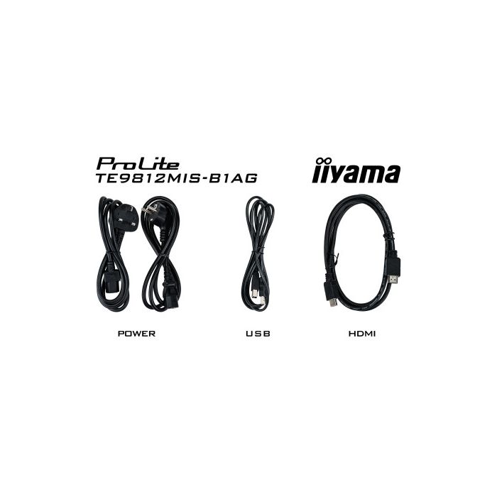 iiyama PROLITE Pizarra de caballete digital 2,49 m (98") LED Wifi 400 cd / m² 4K Ultra HD Negro Pantalla táctil Procesador incorporado Android 24/7 12