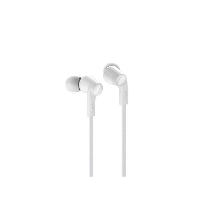 Belkin ROCKSTAR Auriculares Alámbrico Dentro de oído Llamadas/Música USB Tipo C Blanco 1