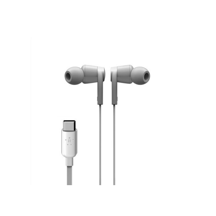 Belkin ROCKSTAR Auriculares Alámbrico Dentro de oído Llamadas/Música USB Tipo C Blanco 4