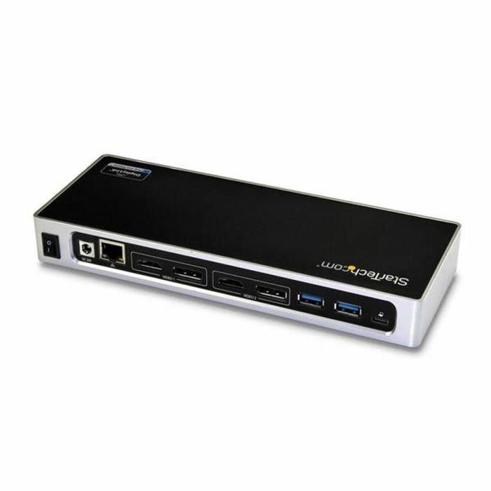 Hub USB Startech DK30A2DH Negro/Plateado Plateado 40 W 1