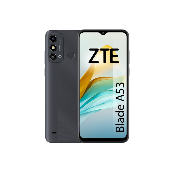 ZTE Blade A53 Space Grey 4G / 6,52 Hd+ / Oc / 64Gb Rom / Memory Fusion 2Gb+2Gb / 8Mp + 5Mp / 4000Mah / 10W