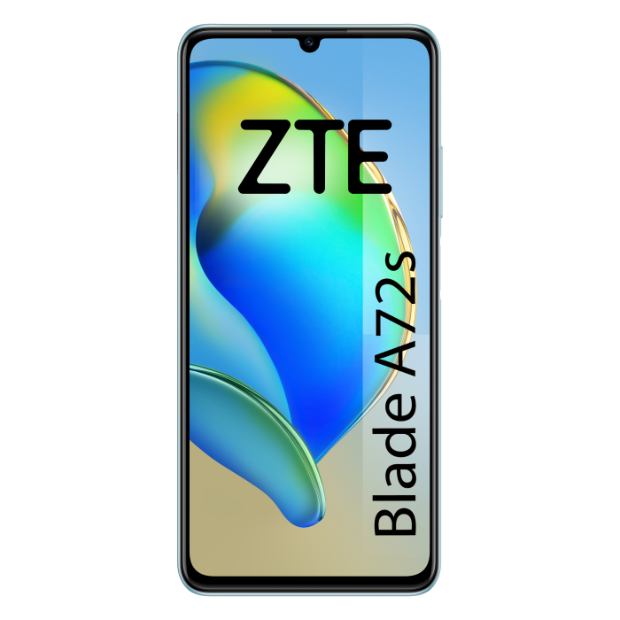 ZTE Blade A72S Sky Blue 4G / 6,745 Hd+ / Oc 1,6Ghz / 64Gb Rom / Memory Fusion 3Gb+3Gb / 50+2+2Mp + 5Mp / 5000Mah / 22,5W 1