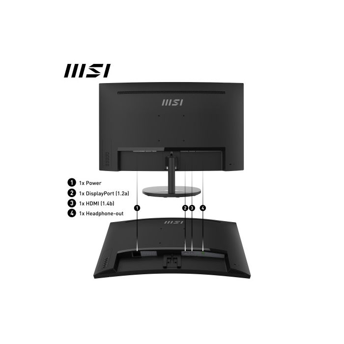 MSI Pro MP271CA pantalla para PC 68,6 cm (27") 1920 x 1080 Pixeles Full HD LED Negro 4