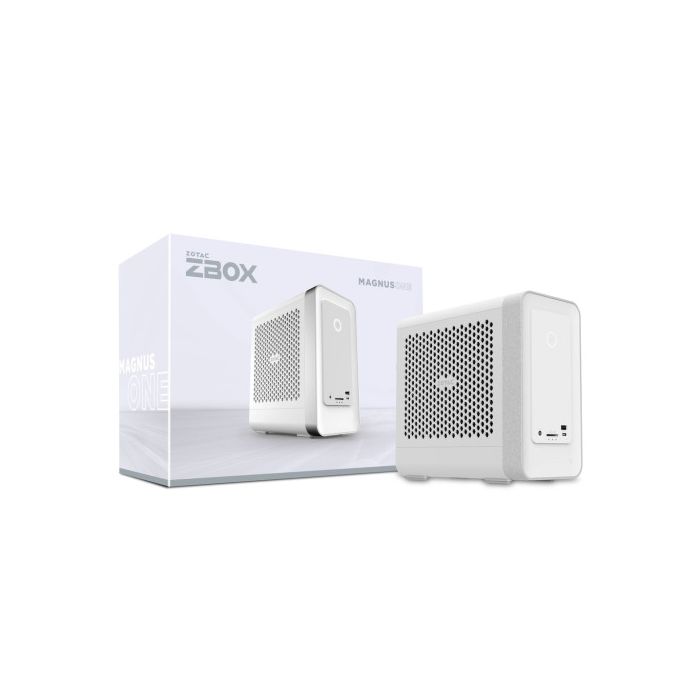 BAREBONE ZOTAC ZBOX-ERP74070W-BEWHITE,i7-13700,RTX4070,2 DDR5 SODIMM SLOT,M.2 SSD SLOT,2.5" SATAIII BAY,WiFi,BT,2.5G LAN,GLAN,3x DP,HDMI 6