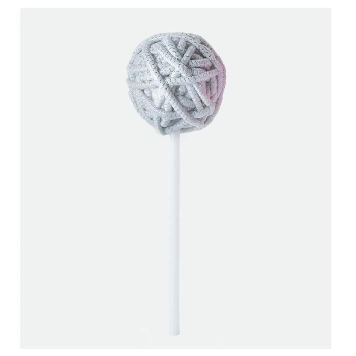 Piruleta Lollipop Round Color Gray Silver Bifull