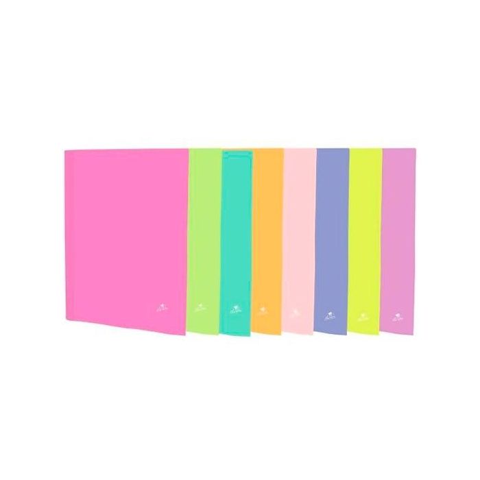 Mariola Carpetas anillas 4x25 cartón forrado plastificado mate folio colores surtidos pastel