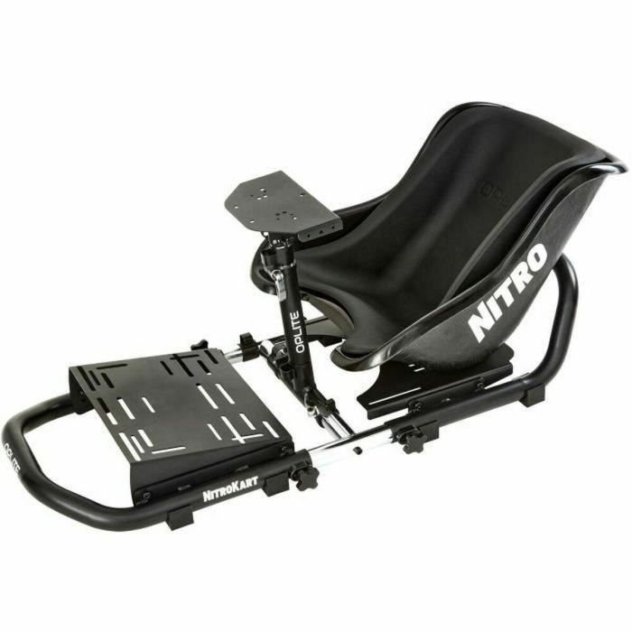 Oplite OP-NK77-FP Cabina de Simulación de Coche NitroKart - Paquete Familiar para todas las edades (1.10-1.95m) con Asiento Reductor
