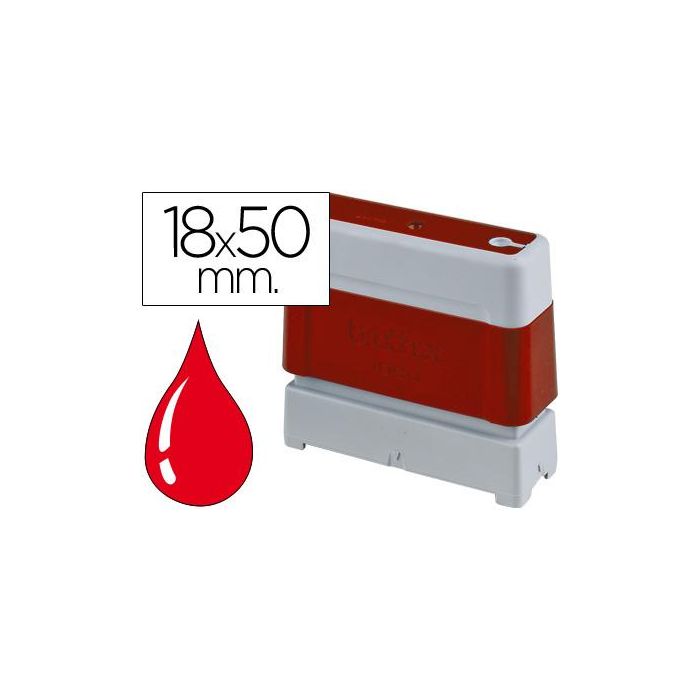 Montura de Sellos Brother PR1850R Rojo 18 x 50 mm 6 Unidades