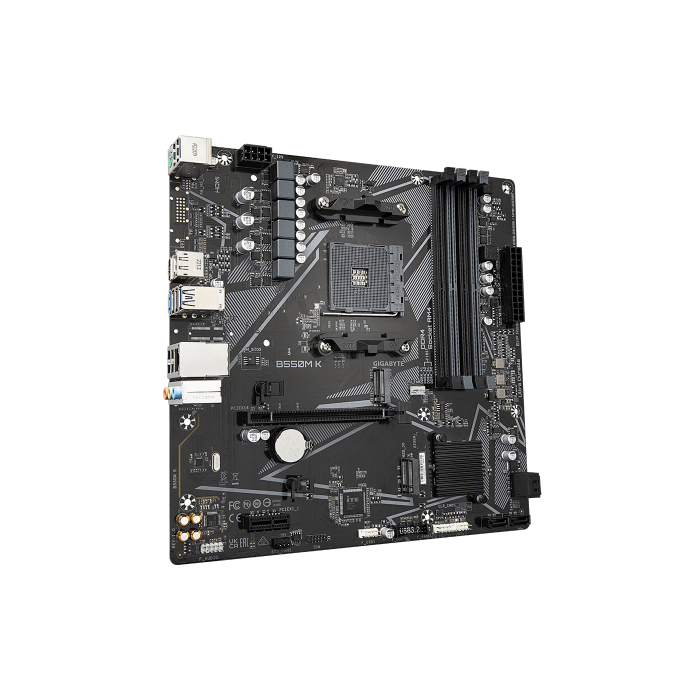 Gigabyte B550M K 1.0 placa base AMD B550 Zócalo AM4 micro ATX 2