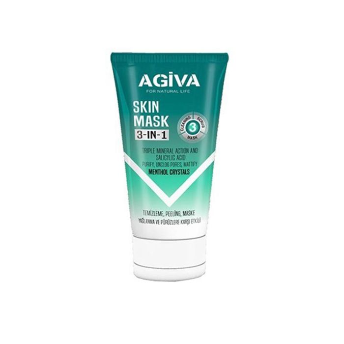 Skin Mask 3-In-1 Menthol Crystals 150 mL Agiva